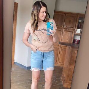 American Eagle Hi-Rise Tomgirl Bermuda Shorts